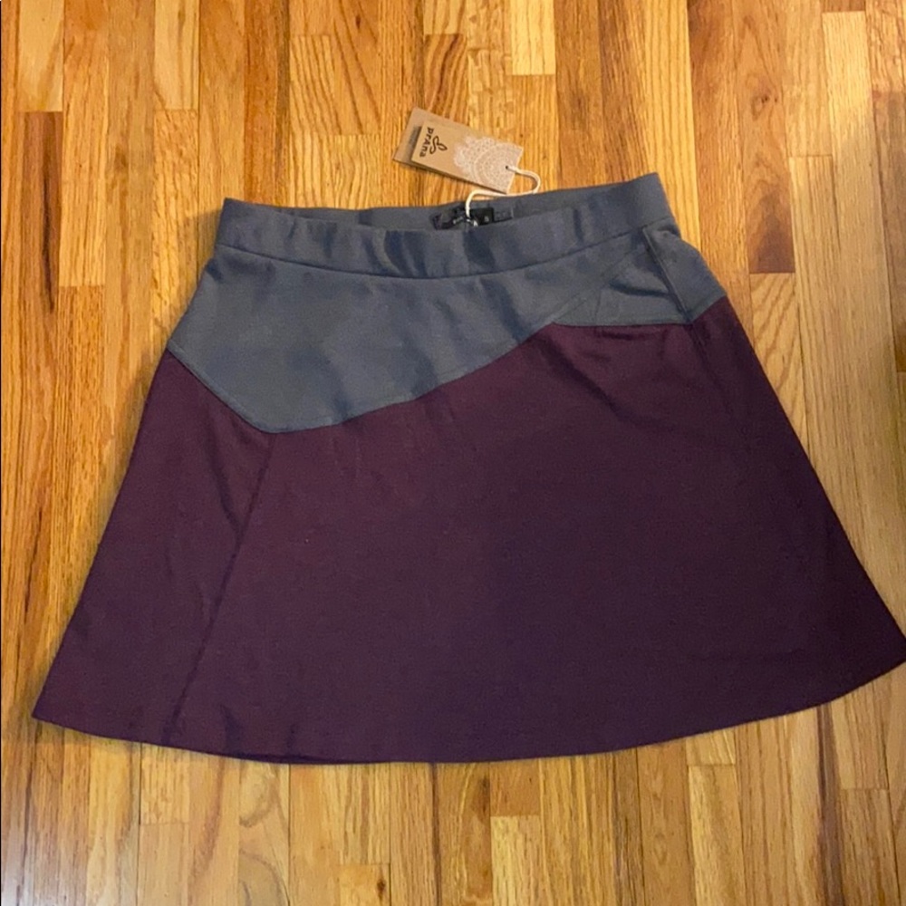 NWT Prana Black Plum Livia Skirt, Size Small